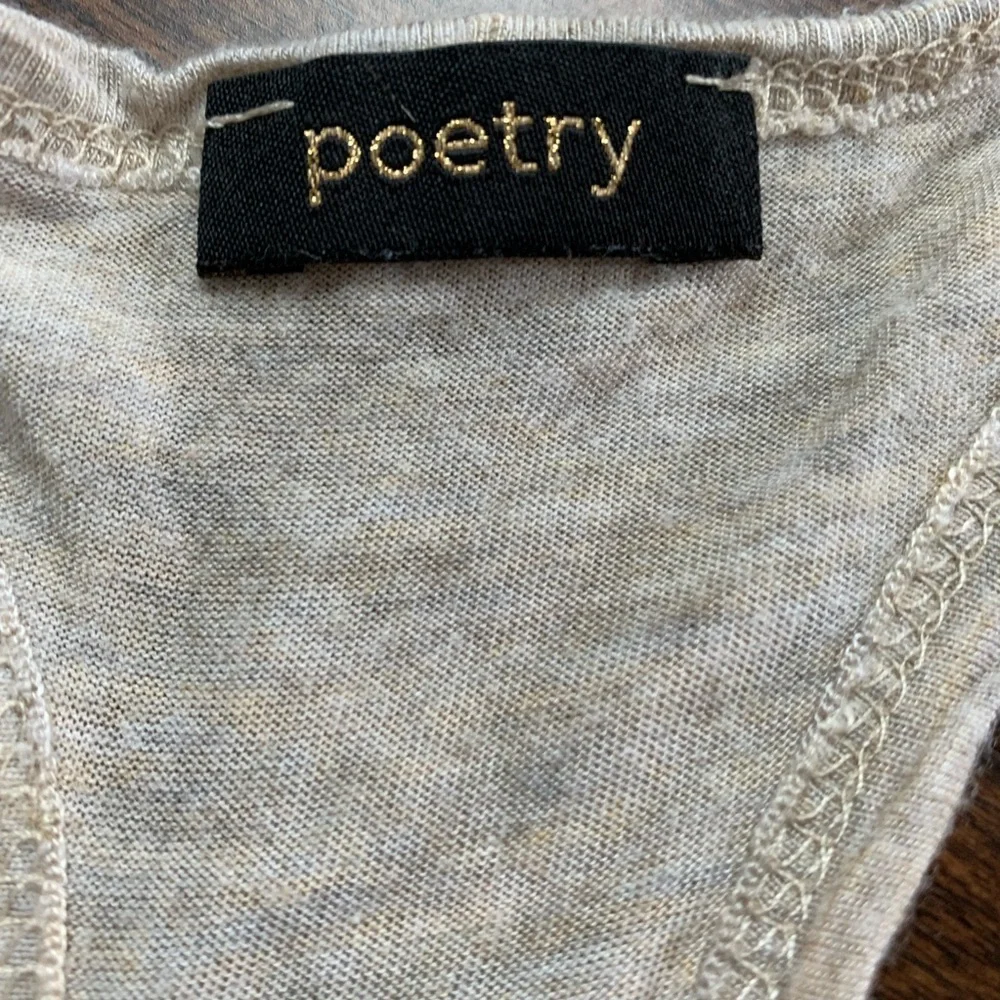 Poetry Cream Heart Tank Top Size Medium- See‎ Measurements